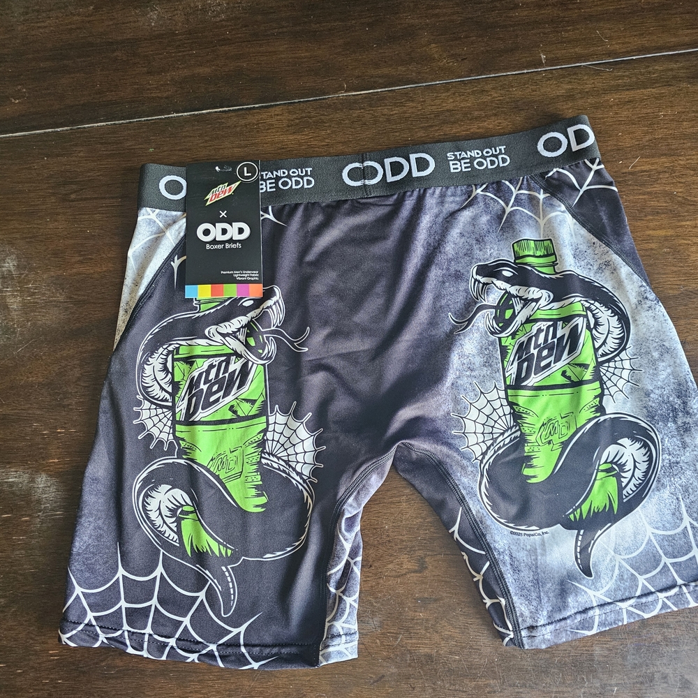 Men’s Green & Black Graphic Boxer Briefs